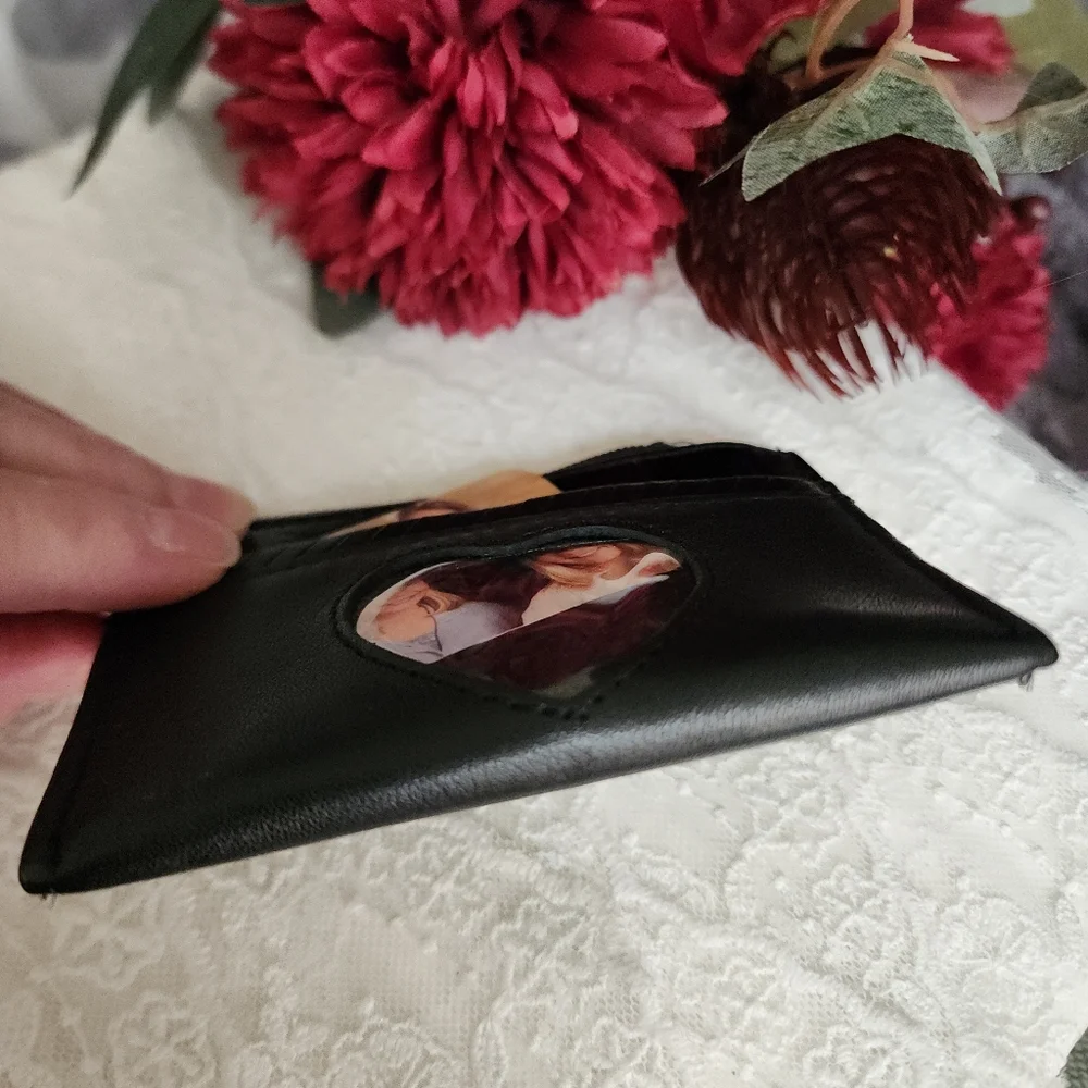 Black Heart Photo Women's Wallet